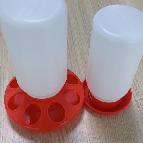 Chick Feeder and Waterer Combo 1 Quart Chicken Feeder 0.9 Quart Chicken Waterer Birds Poultry Feeding Equipment Kit Red R7UB