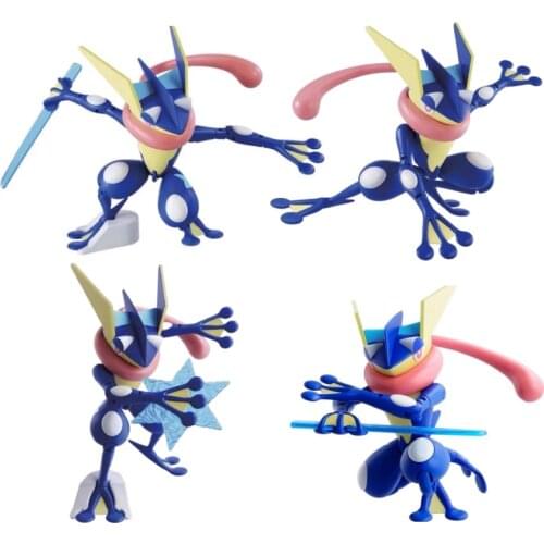 New Pokemon Figures Assembled Model Super Handsome Greninja Toys No Tools Needed Convenient AndSimp lnstallation Child Gift