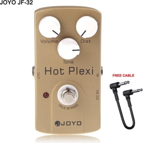 JOYO JF-32 Hot Plexi Electric Guitar Effect Pedal Processor Distortion Simulates Classic AMP True Bypass Musical Instruments
