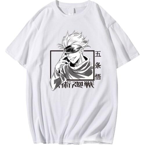 Jujutsu Kaisen Anime T-shirt Uniex Round Neck Short Sleeve Casual anime shirt t shirts men