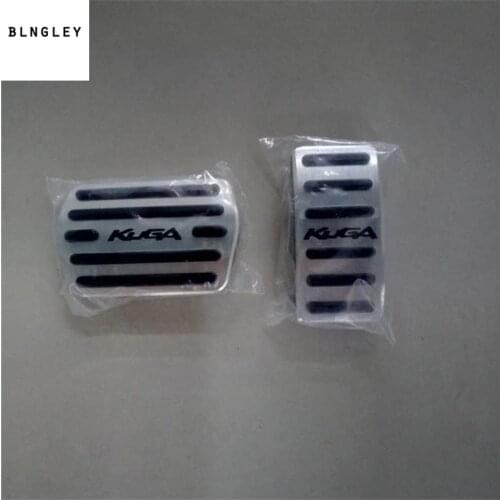 Non-punching AT Accelerator brake Foot Rest Pedal Pad Sticker Accessories for 2013-2017 FORD KUGA DM2 MK2