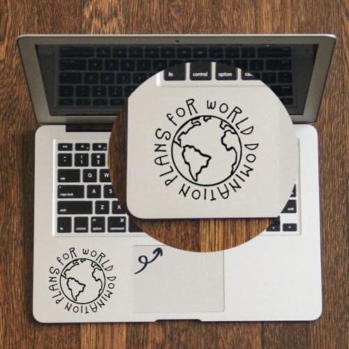 Plans for world domination Trackpad Decal for MacBook Air Pro Retina 11 12 13 14 15 inch Mac Book Touchpad Skin Laptop Sticker