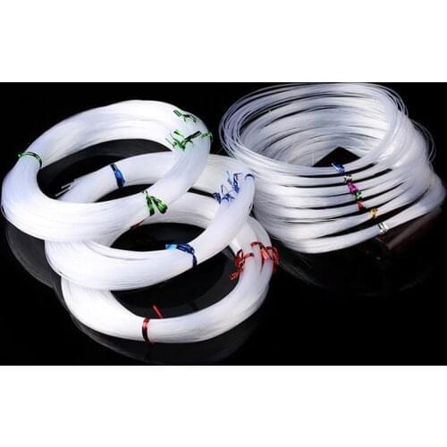 0.4 0.5 0.6 0.7 0.8mm 1mm Dia Crystal Nylon Thread Transparent Non-elastic Fishing Line Beading Cord For DIY Jewelry Finding