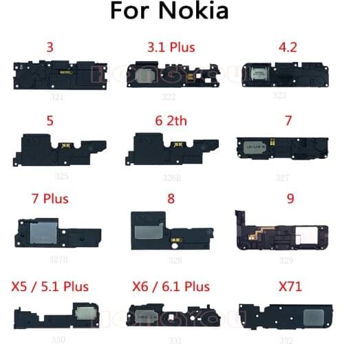 Bottom Loud Speaker Loud Sound Buzzer Ringer Speaker Flex Cable For Nokia X5 X6 5.1 6.1 Plus X71 9 8 7 5 4.2 3 3.1 6 2th