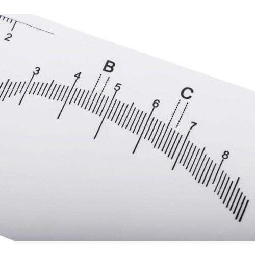 Y1UF Disposable Adhesive Eyebrow Ruler Guide Sticker Tape Semi-permanent Tattoo Template Measure Beauty Tool