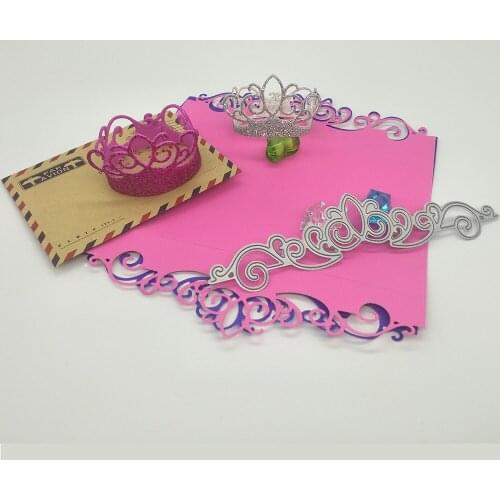 Wiredrawing single-sided lace crown, metal cutting die, paper jam products, DIY, scrapbook, decorative printed matter