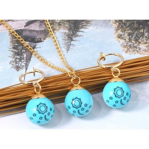 SG Nanatsu no TaizaiElizabeth Liones Necklace The Seven Deadly Sins Moon Stars Pendant Collar For Girl Cosplay Jewelry Gift