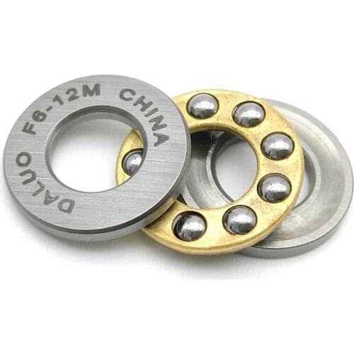 DALUO Bearings F6-11M F6-12M F6-14M 6X11X4.5 6X12X4.5 6X14X5 Thrust Ball Bearings Single Separable Direction