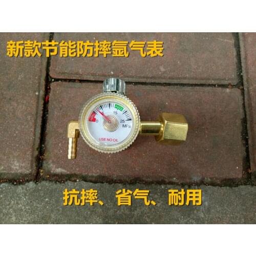 All copper anti fall small energy saving argon pressure reducing valve adjustable double flow energy saving mail