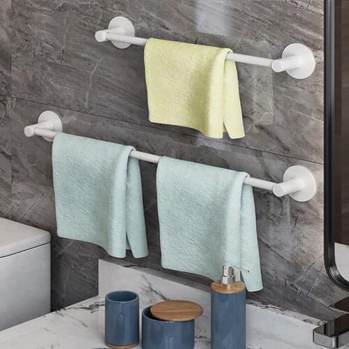 Industrial Pipe Towel Rack Towel Bar Wall Mounted Space Aluminum Bath Towel Holder for Bathroom Kitchen Door Handle Handrails