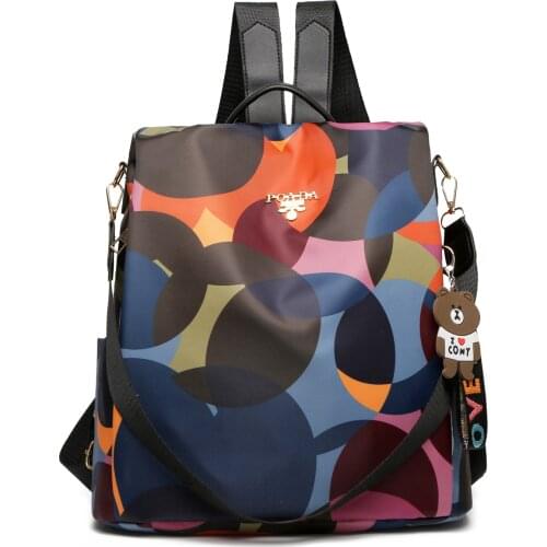 Fashion Female Bag Urban Simple High School Students With Large Capacity Backpack Leisure Travel Bag