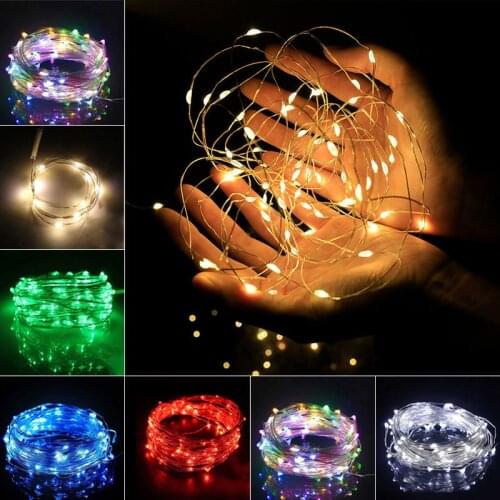 1/5M LED String Lights For Christmas Wedding Room Party Decoration USB Garland Light Waterproof Copper Wire Fairy Gift lights