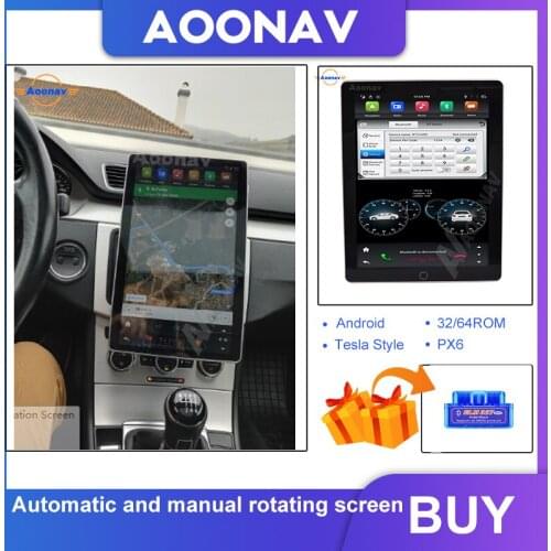 2 Din Universal Android Tesla Style Rotation IPS Screen Car multimedia Player GPS navigation Car head unit Autoradio stereo