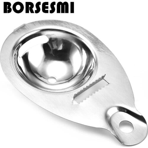 Hot sale Stainless Steel Egg Separator White Filter Egg Strainer Egg Dividers Yolk Remover Cooking Tools Kitchen Gadget