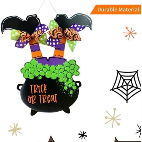Halloween Wreath Door Hanging Decoration Witch Leg Handstand Pendant Door Sign Wall Window Ornaments Festival Party Supplies
