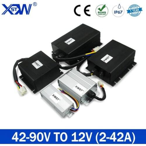 XWST Isolated DC DC Converter 42-90V Transfomer 48V 60V 90V to 12V 2A to 42A Step Down Buck Converter for Solar LED Dropship CE