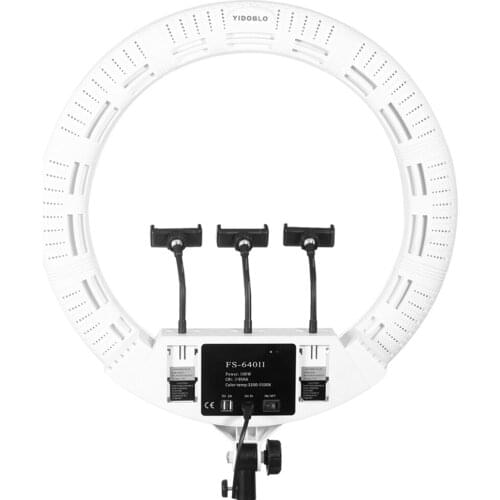 Yidoblo FS-640SII 22 Inch LED Ring Lights Lamp 100W with Tripod Make-up for Video Studio Photo Photography Lighting Live Show