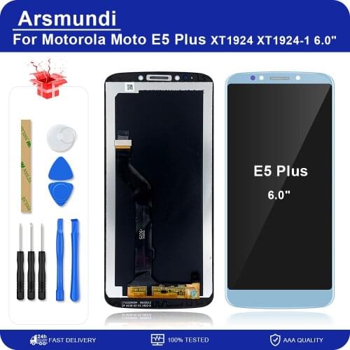 6.0" For Motorola Moto E5 Plus XT1924 XT1924-1 LCD Display Touch Screen Digitizer Assembly Replacement LCDs For Moto E5 Plus