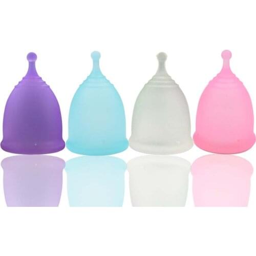 1Pcs Colorful Women Cup Silicone Menstrual Cup Feminine Hygiene menstrual Lady Cup Reusable Health Care Period Cup