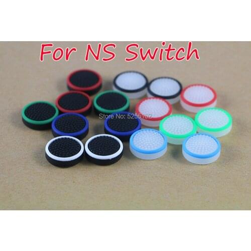100PCS 8 color Luminous Silicone Analog Controller Joystick Cap Cover for Nintendo Switch Joy Con Stick cap Grips