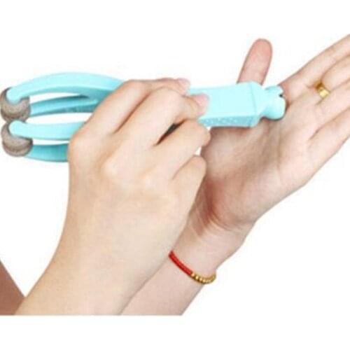 2 in 1 Anti Cellulite Body Massage Stick + Hand Finger Foot Toe Joint Massager Roller Ball Stretch Muscle Relax Ache Pain Relief