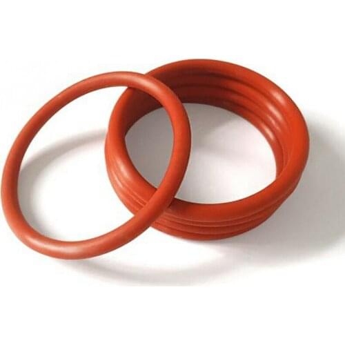 20pcs OD 18-45mm Food Grade Silicone O-Ring CS 5mm Red Ring Washer Gaskets ID 8-35mm Abrasion And Deformation Resistance