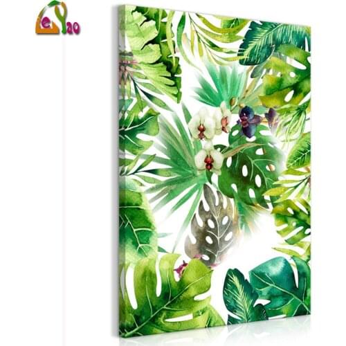 Full Square/Round Drill 5D DIY Diamond Painting Botanical "Tropical Leaf "Diamond Embroidery Mosaic Cross Stitch 3D Home Decor