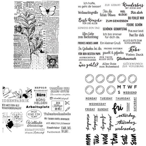 English Sentences Silicone Clear Seal Stamp DIY Scrapbooking Embossing Photo