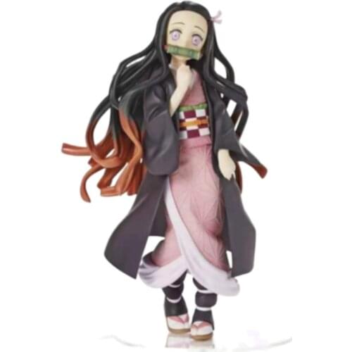 Anime Demon Slayer Kamado Nezuko Sitting Japanese Anime Figure PVC Action Fiugre Model Collectible Toy Doll