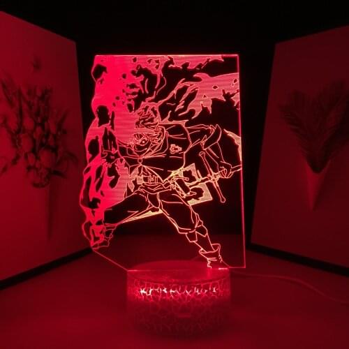 Black Clover Anime Figure Asta 3D Lamp for Child Bedroom Decor Night Light Kids Birthday Gift Manga Dropshipping Best Supplier