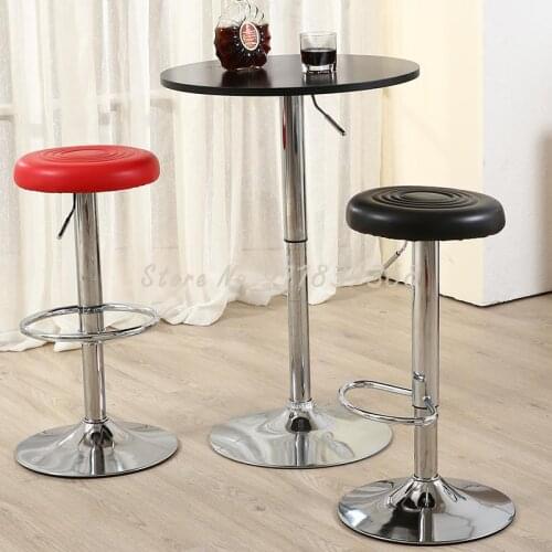 Bar Chair Bar Chair Rotary Lift Back Family High Stool Round Stool Fashion Creative Beauty Stool Swivel Chair