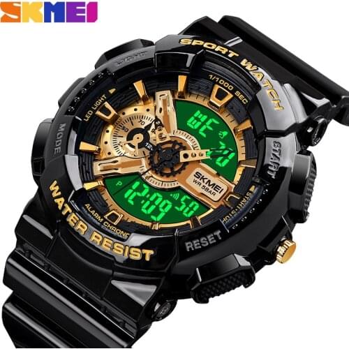 SKMEI Fashion Mens Watches Women Sport Watch Chrono Clock LED Quartz Digital Student Wristwatches Relogio Masculino