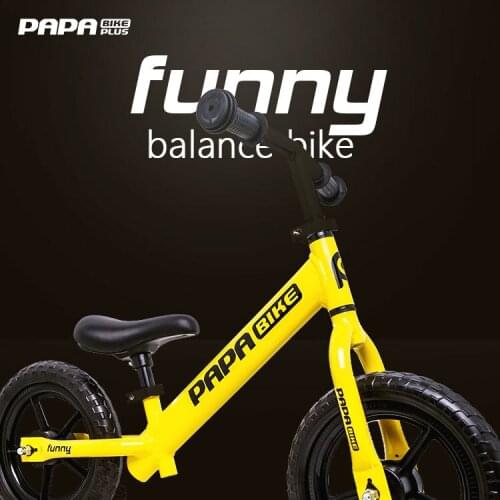 PaPaBike balanced childrens scooter without pedals 1-3-6-year-olds slide yo-yo two-wheeled baby walker light weight