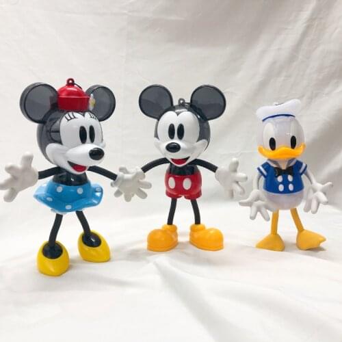 Disney Donald Duck Mickey Minnie Candy Box Cartoon Figure Doll Toys Hobbies Action Figures Holiday Gift For Children