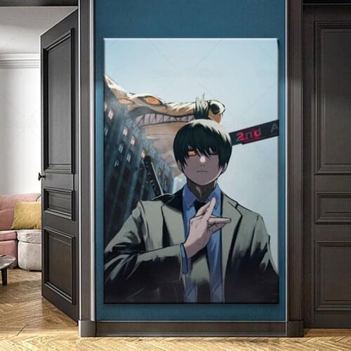 Chainsaw man real Life art Decoration Prints Home Decor Canvas Living Kids Room Bedroom Painting Wall Art Studio Poster