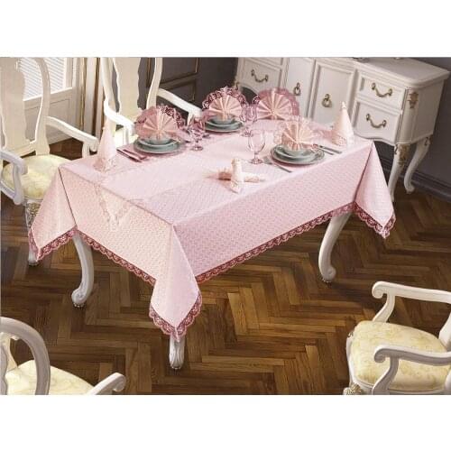 Kdk Carefree Table Cover Set 18 Piece Bow Powder