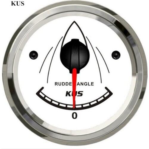 KUS 52mm rudder angle gauge 0-190 ohm with mating sensor white faceplate for marine yacht boat