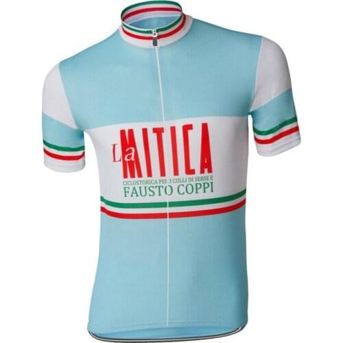 Summer La Mitica cycling jersey Fausto Coppi Cycling Clothing Mountain Bicycle Jerseys Road Bike Shirts MTB Tops Clothes Maillot