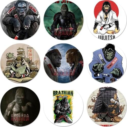 Brazilian Jiu Jitsu Lovely Icons Pins Badge Decoration Brooches Metal Badges For Clothes Backpack Decoration