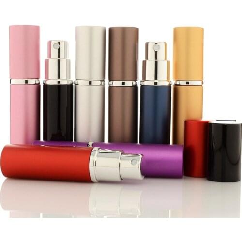 6ml Mini Perfume Refillable Bottle With Sprayer Portable Aluminum Atomizer Bottles Travel Empty Parfum Bottle Cosmetic Container