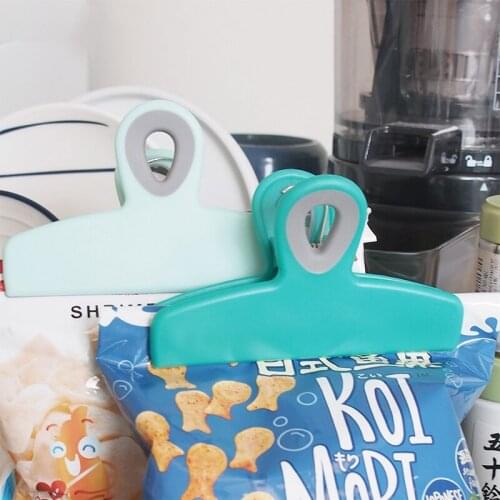 Multifunction Bag Chip Puffed Fresh Food Clips Covered with Silicone Photo File Clamps Snack Seal Clip Kitchen Food Storage Tool