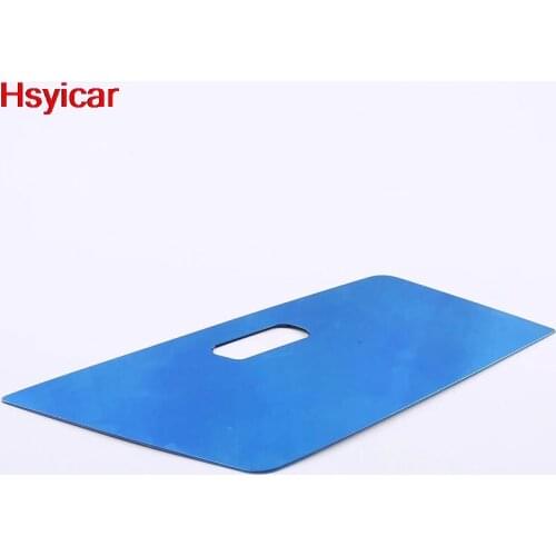 Hsyicar For Volkswagen Tiguan MK2 2017 2018 2019 Front Panel Storage Box Sticker Cover Trim Interior Accessories Stainless Steel