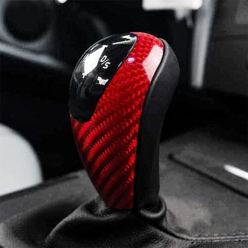 Carbon Fiber Car Gear Shift Knob Cover Trim for BMW M3 M5 M6 Car Sticker Accessories Interior Decoration Brand New Stylish Decal