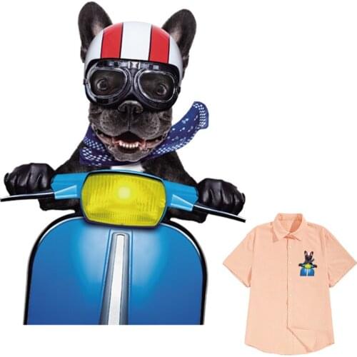 Dog Patches Cartoon Iron On Patch Diy Washable Garment Heat Press Appliqued Iron On Transfer For Boy Girl T-Shirt