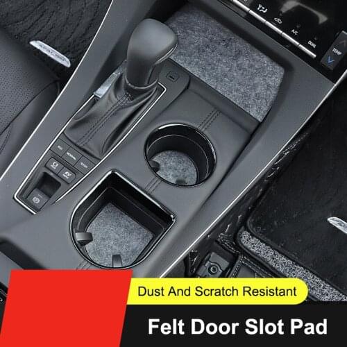 QHCP Interior Door Slot Anti-Slip Pad Water Coaster Door Gate Slot Non-Skid Pad Cup Mat Decor Modification For Toyota Avalon2019