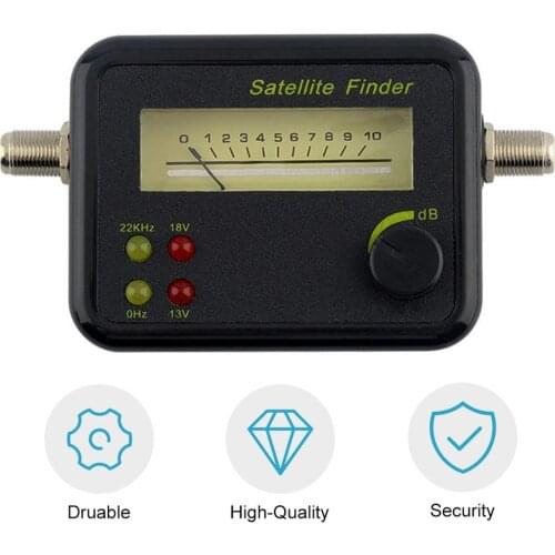 New Plastic Black Mini Digital LCD Display Satellite Signal Finder Meter Tester With Excellent Sensitivity Satellite TV Receiver