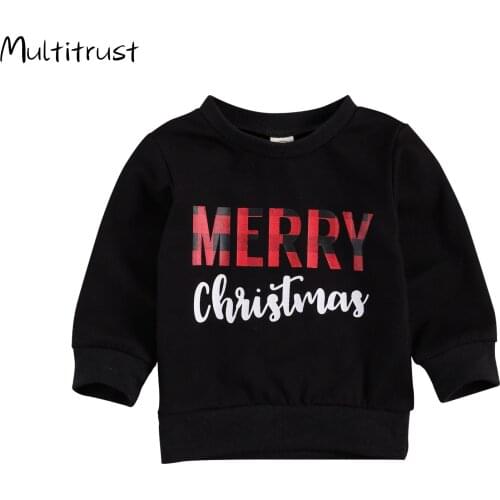 Newborn Baby Clothes Letter Print Sweater Autumn and Winter Baby Girl Long Sleeve Round Neck Pullover Kids Sweatshirts 0-24M