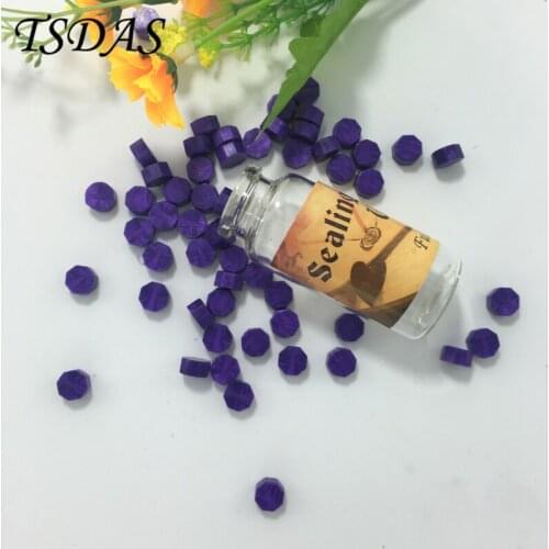 One Bottle DIY Scrapbooking Stamps Seal Dedicated Wax Strips Purple Sealing Wax Creative Vintage DIY Bulk Granule