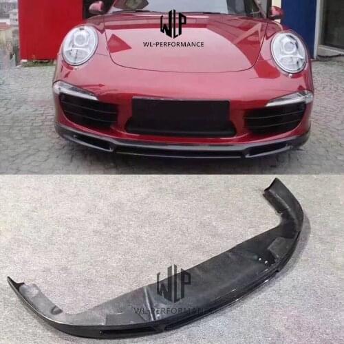 911 991.1 991.2 Carbon Fiber Front Lip Spoiler Front Bumper Diffuser Splitter For Porsche 911 Carrera 991 GT3 13-16