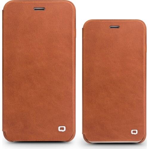 QIALINO New Ultra Slim Case For iphone 7 Genuine Leather Cover for iPhone7 plus Style High Quality Flip Case for iphone7 4.7/5.5